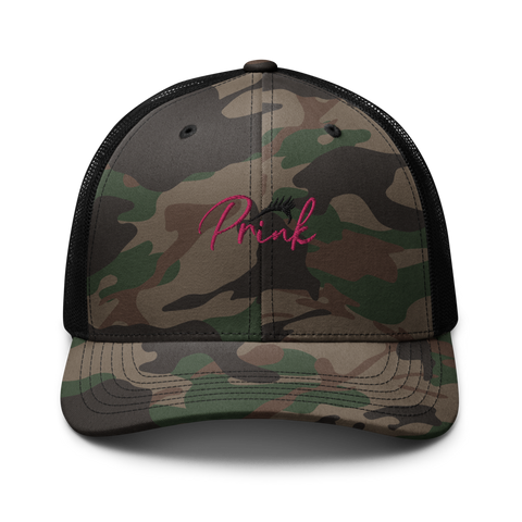 Camouflage trucker hat