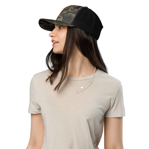 Camouflage trucker hat