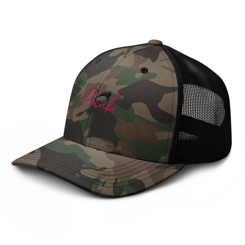 Camouflage trucker hat